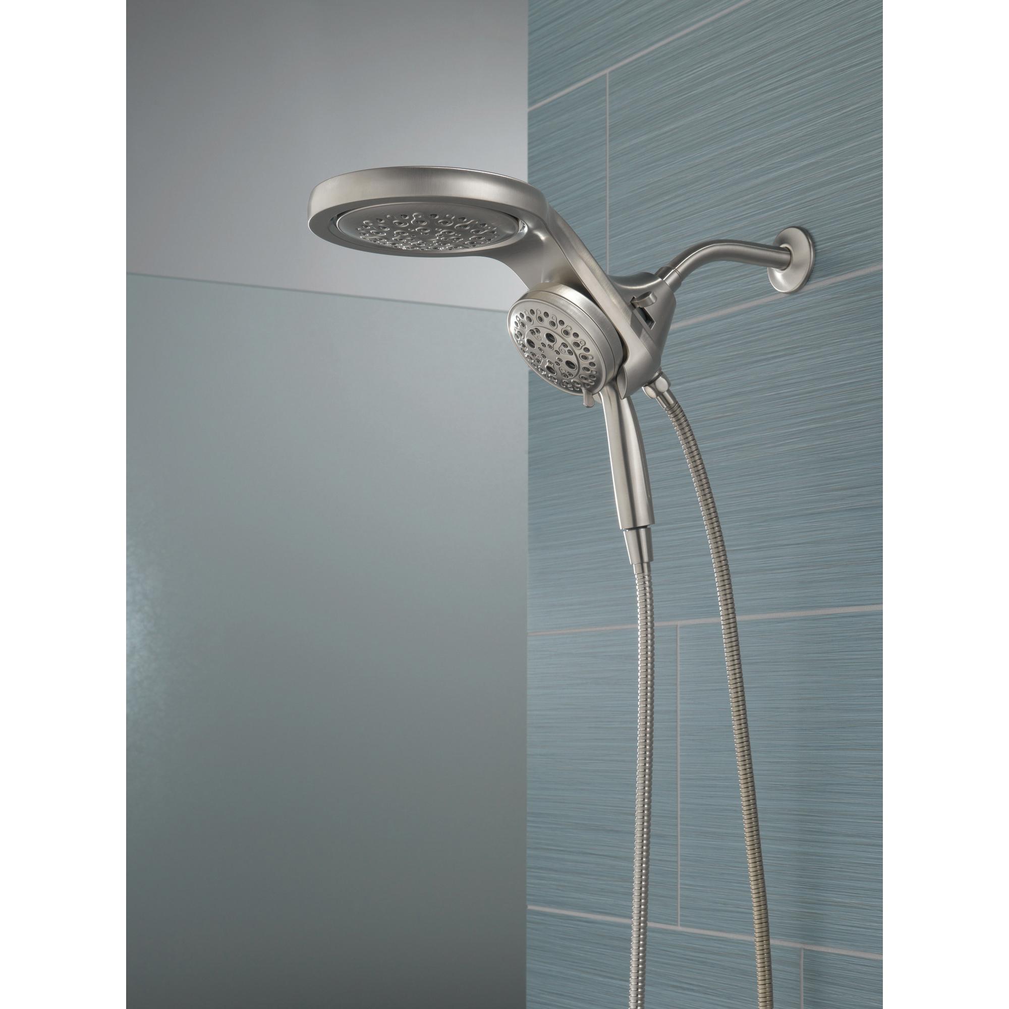 DELTA® Universal Showering 58680-SS25 Shower, 4-1/8 in Spray Face, 2.5 gpm, 60 to 82 in L Hose, Stainless thumbnail 2