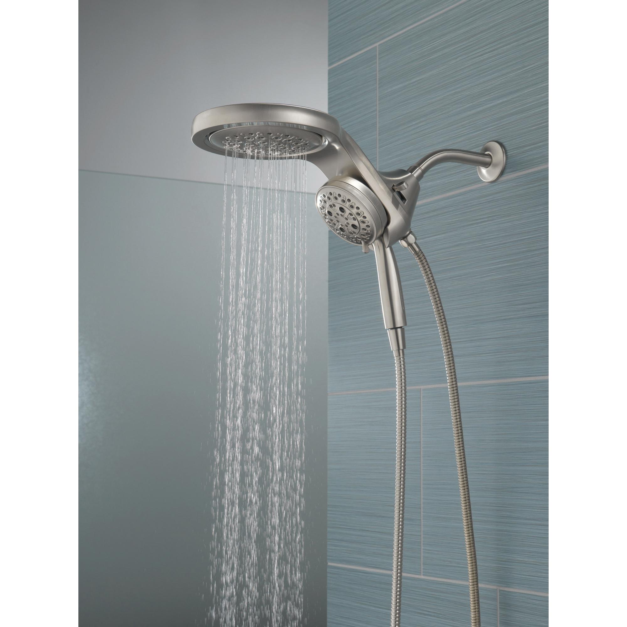 DELTA® Universal Showering 58680-SS25 Shower, 4-1/8 in Spray Face, 2.5 gpm, 60 to 82 in L Hose, Stainless thumbnail 4
