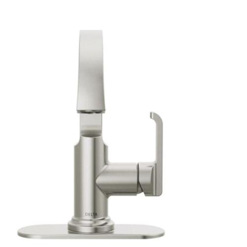 DELTA® Tetra® 588SH-SS-PR-DST Bathroom Faucet, 1-Handle, Deck, Single-Handle, Pop-Up, Lumicoat® Stainless thumbnail 3