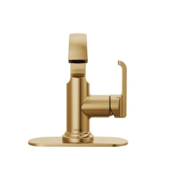 DELTA® Tetra® 589SH-CZ-PR-DST Bathroom Faucet, 1-Handle, Deck, Single-Handle, Pop-Up, Lumicoat® Champagne Bronze thumbnail 2