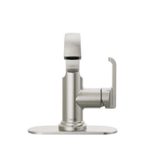 DELTA® Tetra® 589SH-SS-PR-DST Bathroom Faucet, 1-Handle, Deck, Single-Handle, Pop-Up, Lumicoat® Stainless thumbnail 3