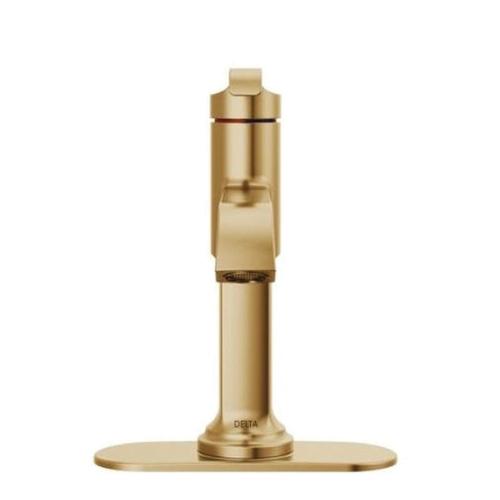 DELTA® Tetra® 589-CZ-PR-DST Bathroom Faucet, 1-Handle, Deck, Single-Handle, Pop-Up, Lumicoat® Champagne Bronze thumbnail 3