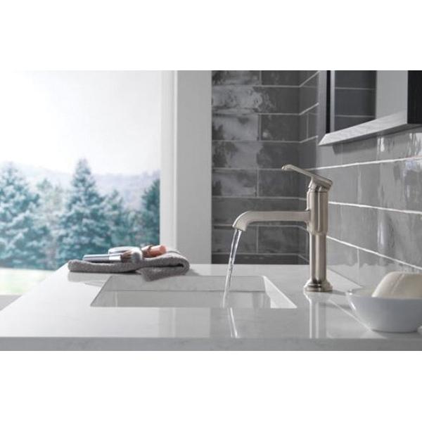 DELTA® Tetra® 589-SS-PR-DST Bathroom Faucet, 1-Handle, Deck, Single-Handle, Pop-Up, Lumicoat® Stainless thumbnail 4
