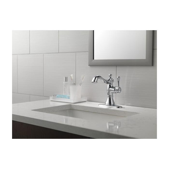 DELTA® Cassidy® 597LF-MPU Bathroom Faucet, 1-Handle, Deck, Pop-Up, Chrome thumbnail 3