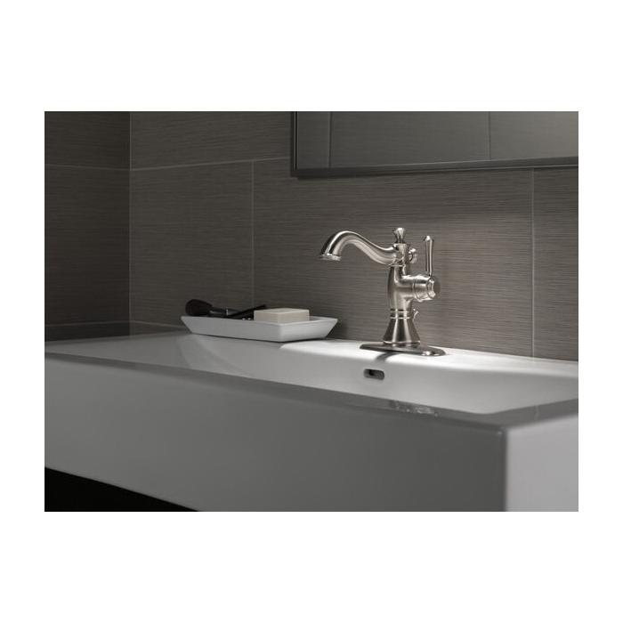 DELTA® Cassidy® 597LF-SSMPU Bathroom Faucet, 1-Handle, Deck, Single-Handle, Pop-Up, Brilliance® Stainless thumbnail 4