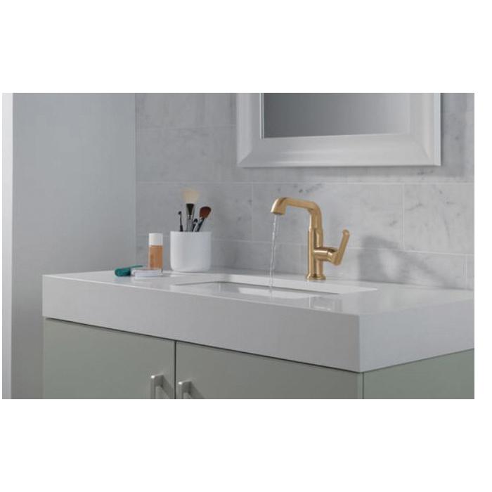 DELTA® Tetra® 689-CZ-PR-DST Bathroom Faucet, 1-Handle, Deck, Vessel, Lumicoat® Champagne Bronze thumbnail 2