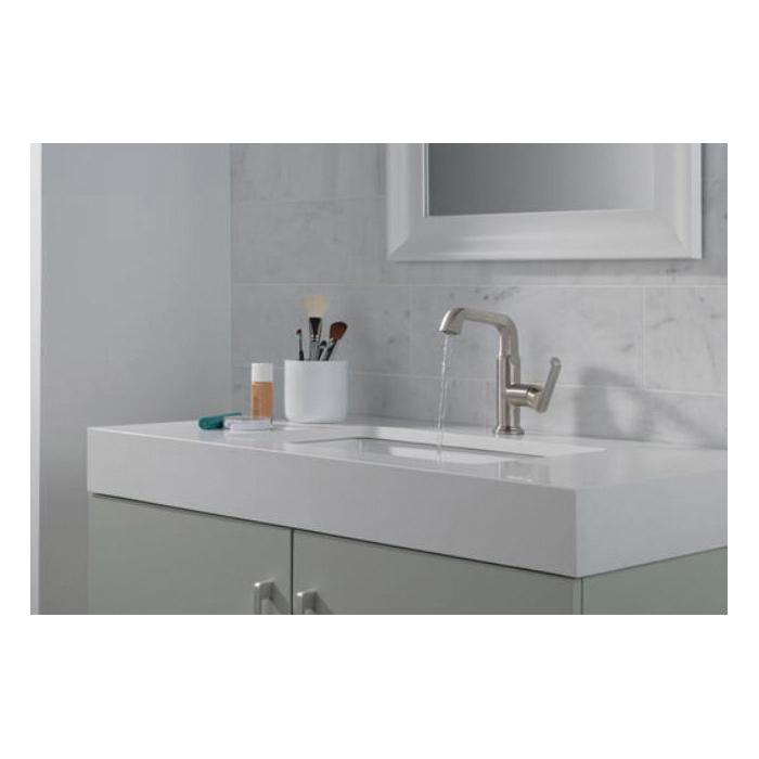 DELTA® Tetra® 689-SS-PR-DST Bathroom Faucet, 1-Handle, Deck, Vessel, Lumicoat® Stainless thumbnail 2
