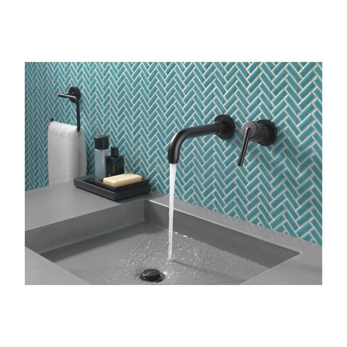 DELTA® Trinsic® 759460-BL Towel Ring, 5-11/16 in OAH, Zinc