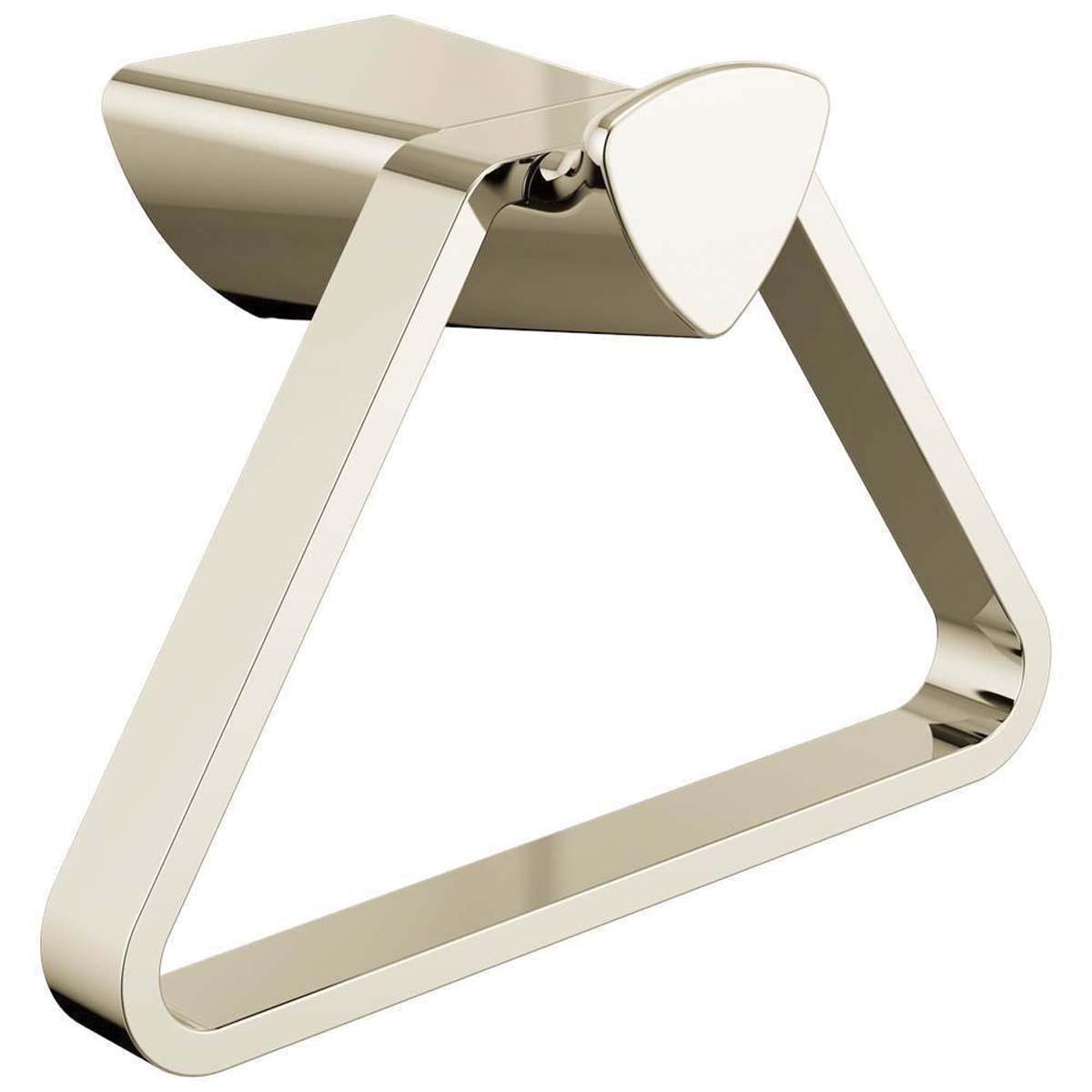 DELTA® Zura® 77446-PN Towel Ring, 4-15/16 in OAH, 7 in OAW