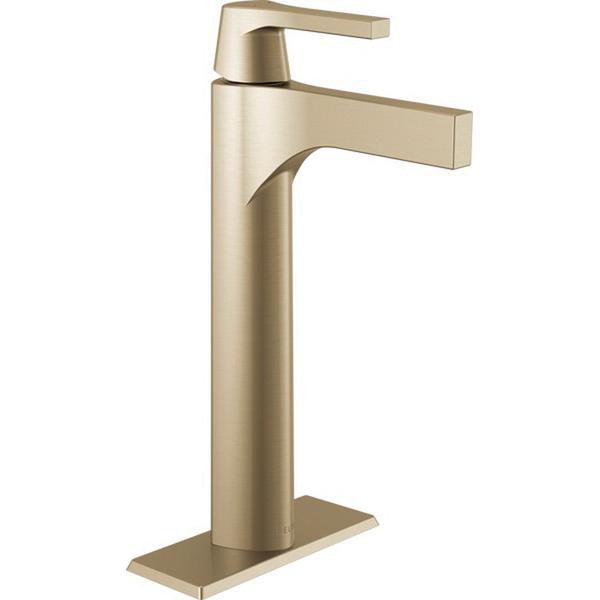 DELTA® Zura® 774-CZ-DST Bathroom Faucet, 1-Handle, Deck, Vessel, Champagne Bronze