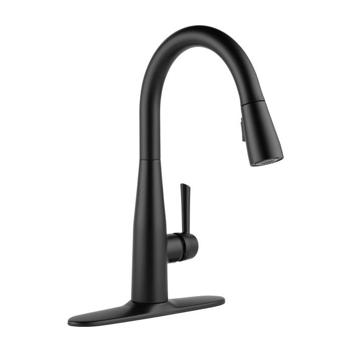 DELTA® Essa® 9113-BL-DST Kitchen Faucet, Deck, Pull-Down, Matte Black thumbnail 3