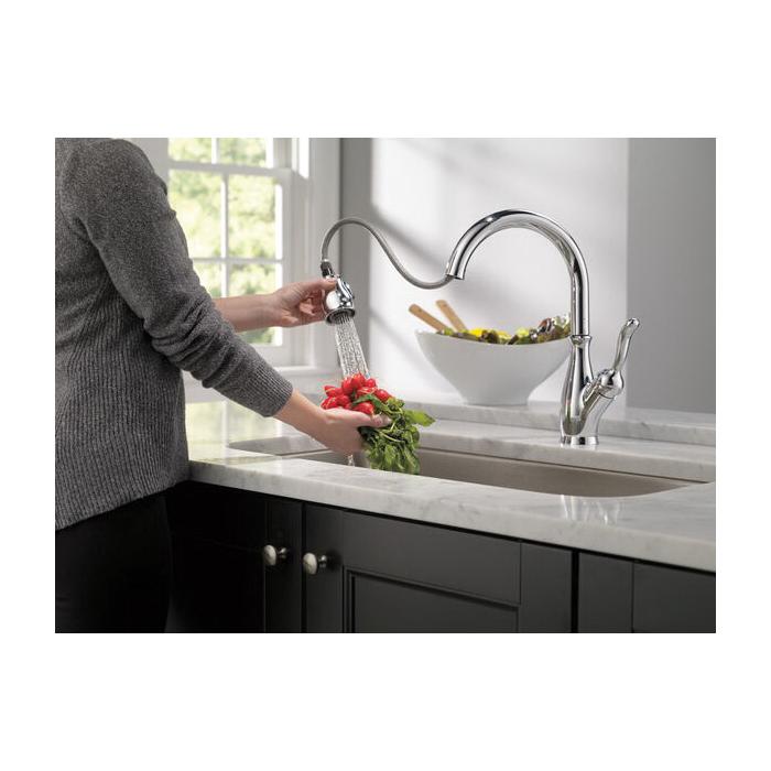 DELTA® Leland® 9178-DST Kitchen Faucet, Deck, Pull-Down, Chrome thumbnail 3
