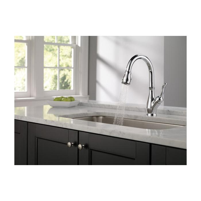 DELTA® Leland® 9178-DST Kitchen Faucet, Deck, Pull-Down, Chrome thumbnail 2