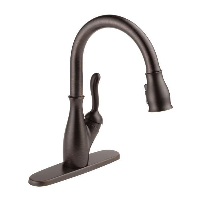 DELTA® Leland® 9178-RB-DST Kitchen Faucet, Deck, Pull-Down, Venetian Bronze® thumbnail 2