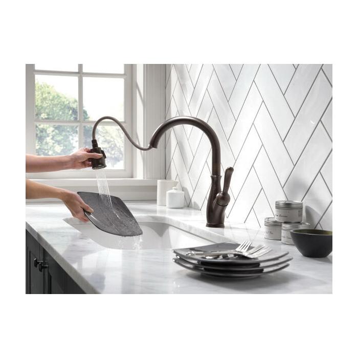 DELTA® Leland® 9178-RB-DST Kitchen Faucet, Deck, Pull-Down, Venetian Bronze® thumbnail 4