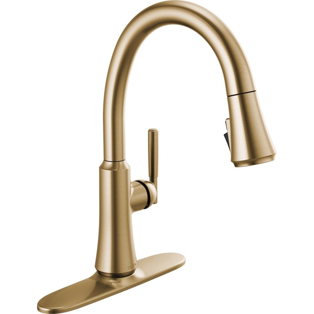 DELTA® Coranto® 9179-CZ-DST Kitchen Faucet, Single Handle, Champagne Bronze thumbnail 3