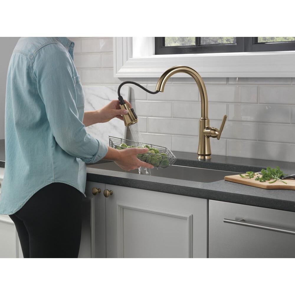 DELTA® Coranto® 9179-CZ-DST Kitchen Faucet, Single Handle, Champagne Bronze thumbnail 2