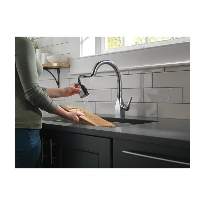 DELTA® Mateo® 9183-AR-DST Kitchen Faucet, Deck, Pull-Down, Arctic Stainless thumbnail 3