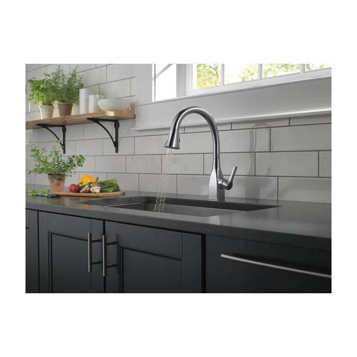 DELTA® Mateo® 9183-AR-DST Kitchen Faucet, Deck, Pull-Down, Arctic Stainless thumbnail 4