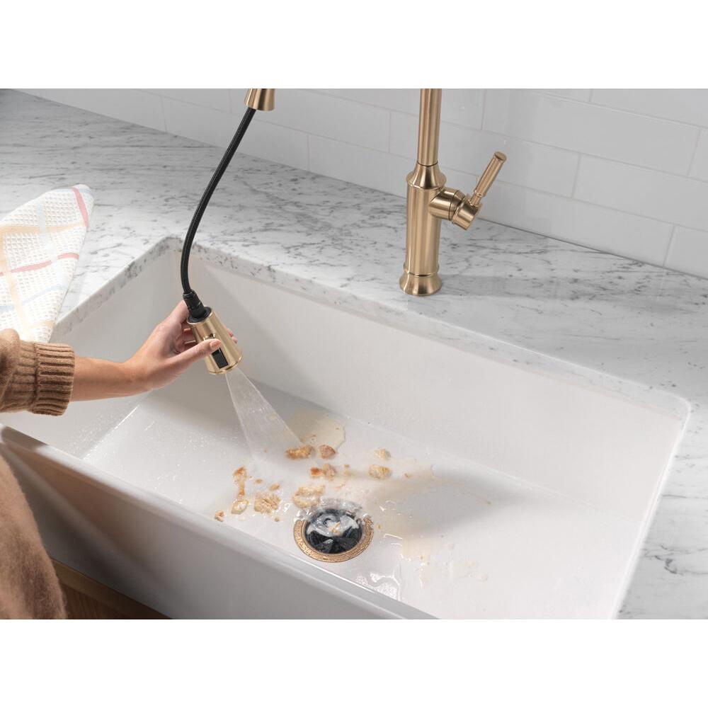 DELTA® Renaldi™ 9184-CZ-PR-DST Kitchen Faucet, Pull-Down, Lumicoat® Champagne Bronze thumbnail 2