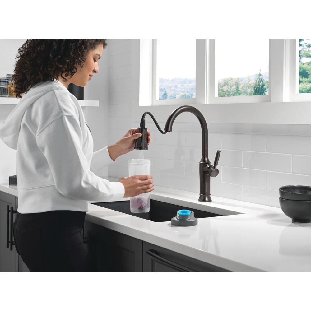 DELTA® Renaldi™ 9184-RB-DST Kitchen Faucet, Pull-Down, Venetian Bronze thumbnail 3