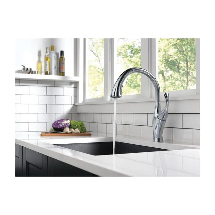 DELTA® Addison™ 9192-AR-DST Kitchen Faucet, Deck, Pull-Down, Arctic Stainless thumbnail 3