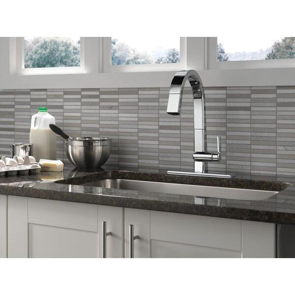 DELTA® Pivotal® 9193-DST Kitchen Faucet, Deck, Pull-Down, Chrome thumbnail 4