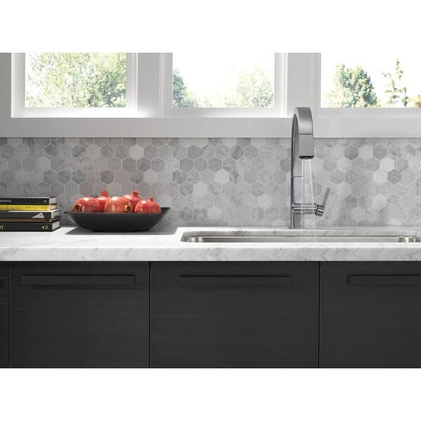 DELTA® Pivotal® 9193T-AR-DST Kitchen Faucet, Deck, Pull-Down, Arctic Stainless thumbnail 2