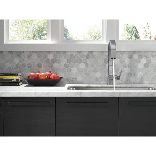 DELTA® Pivotal® 9193T-AR-DST Kitchen Faucet, Deck, Pull-Down, Arctic Stainless thumbnail 3