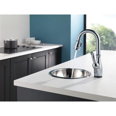 DELTA® Leland® 9678T-AR-DST Bar/Prep Faucet, Deck, Pull-Down, Arctic Stainless