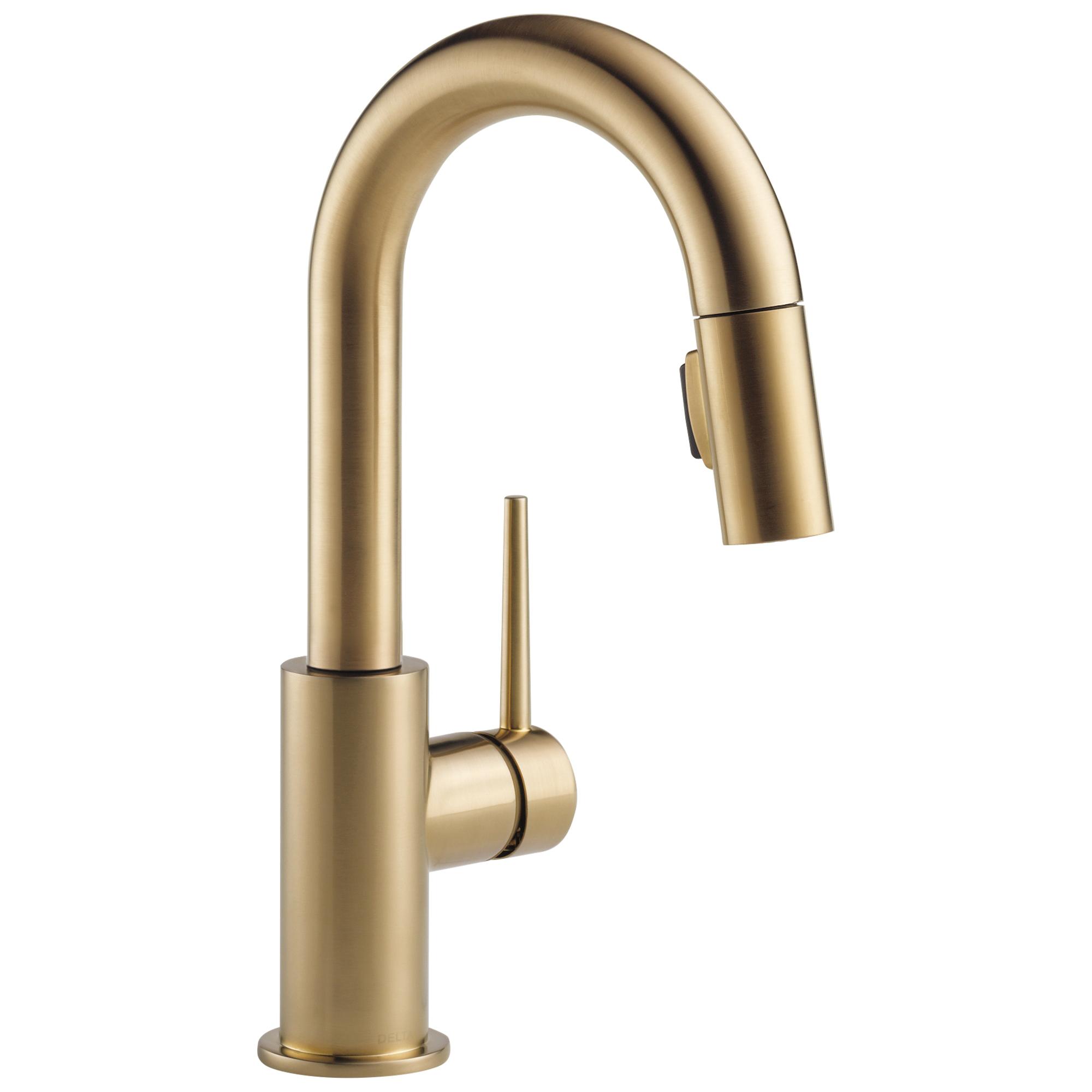 delta® 9959-CZ-DST Bar/Prep Faucet, Deck, Pull-Down, Champagne Bronze