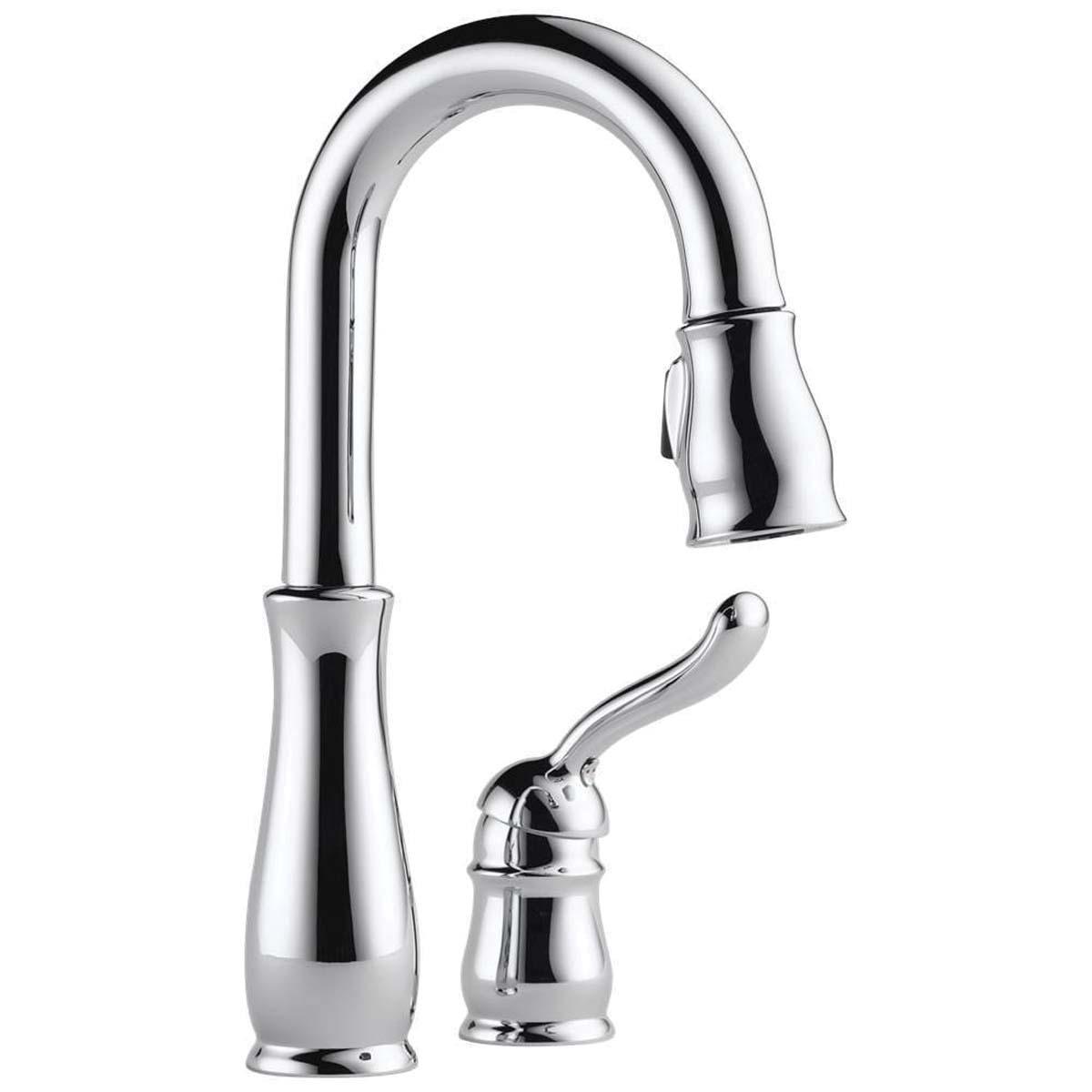 DELTA® Leland® 9978-DST Bar/Prep Faucet, Deck, Pull-Down, Chrome