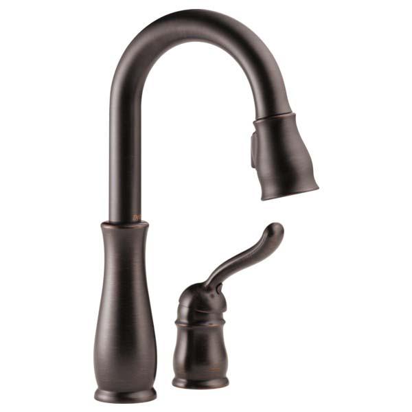 DELTA® Leland® 9978-RB-DST Bar/Prep Faucet, Deck, Pull-Down, Venetian Bronze®