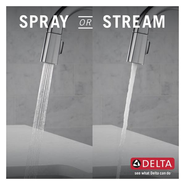 DELTA® Monrovia® 9991-AR-PR-DST Bar/Prep Kitchen Faucet With Diamond Seal® Technology, Deck, Pull-Down thumbnail 3