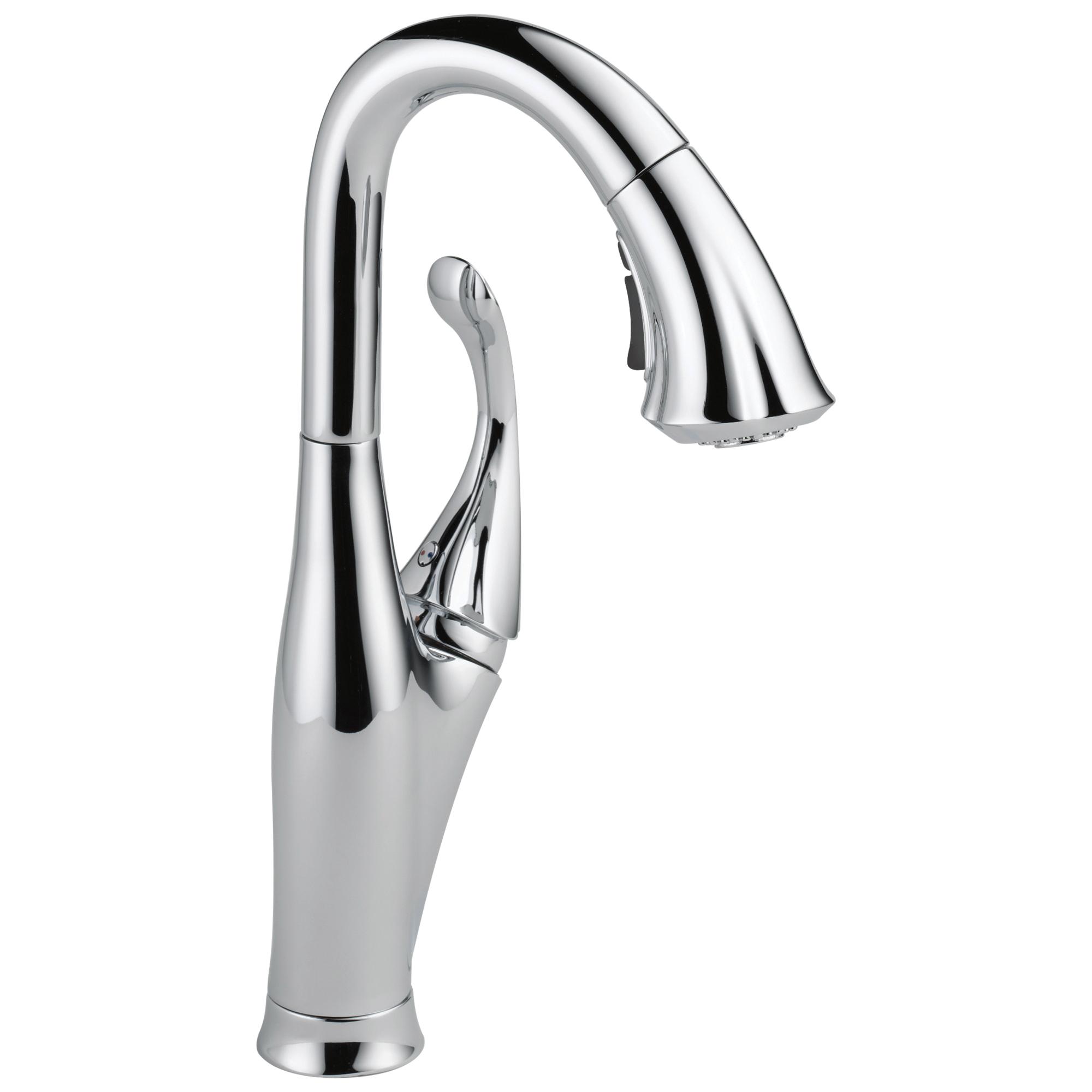 DELTA&reg; 9992-DST Addison&trade; Pull-Down Bar/Prep Faucet, 1.5 gpm, 8 in Center, Chrome Plated, 1 Handles, Domestic