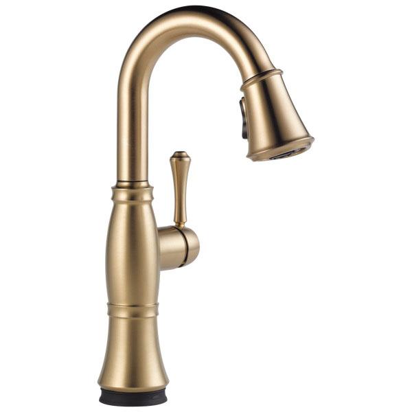 DELTA® Cassidy® 9997-CZ-PR-DST Bar/Prep Faucet, Deck, Pull-Down, Champagne Bronze thumbnail 3