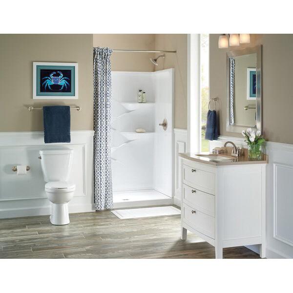 DELTA® Windemere® B2596LF-SS Bathroom Faucet, 2-Handle, Deck, Centerset, Pop-Up, Stainless Steel thumbnail 4