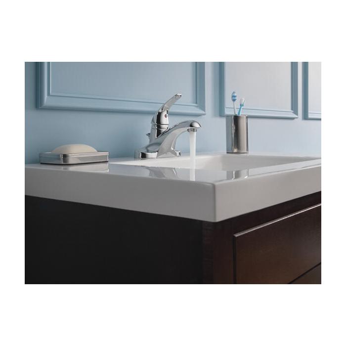 DELTA® Foundations® B510LF Bathroom Faucet, 1-Handle, Deck, Centerset, Pop-Up, Chrome thumbnail 2