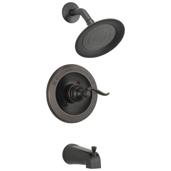 DELTA® 14 Series Windemere® BT14496-OB Tub/Shower Trim, Brass, Oil Rubbed Bronze, 1.75 gpm