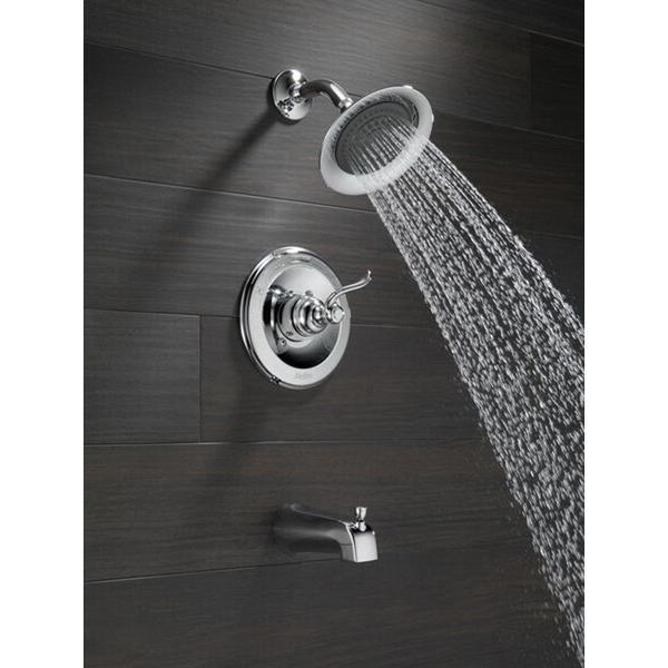 DELTA® Monitor® 14 Series Windemere® BT14496 Tub and Shower Faucet Trim, Plastic, Chrome, 1-Handle