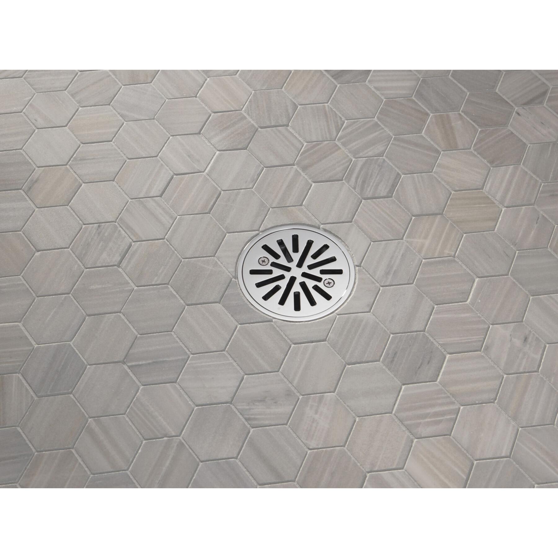 DELTA® DT061411 Tile-In Shower Drain, 4 in Nominal, Brass/PVC Drain, Polished Chrome, Import thumbnail 2