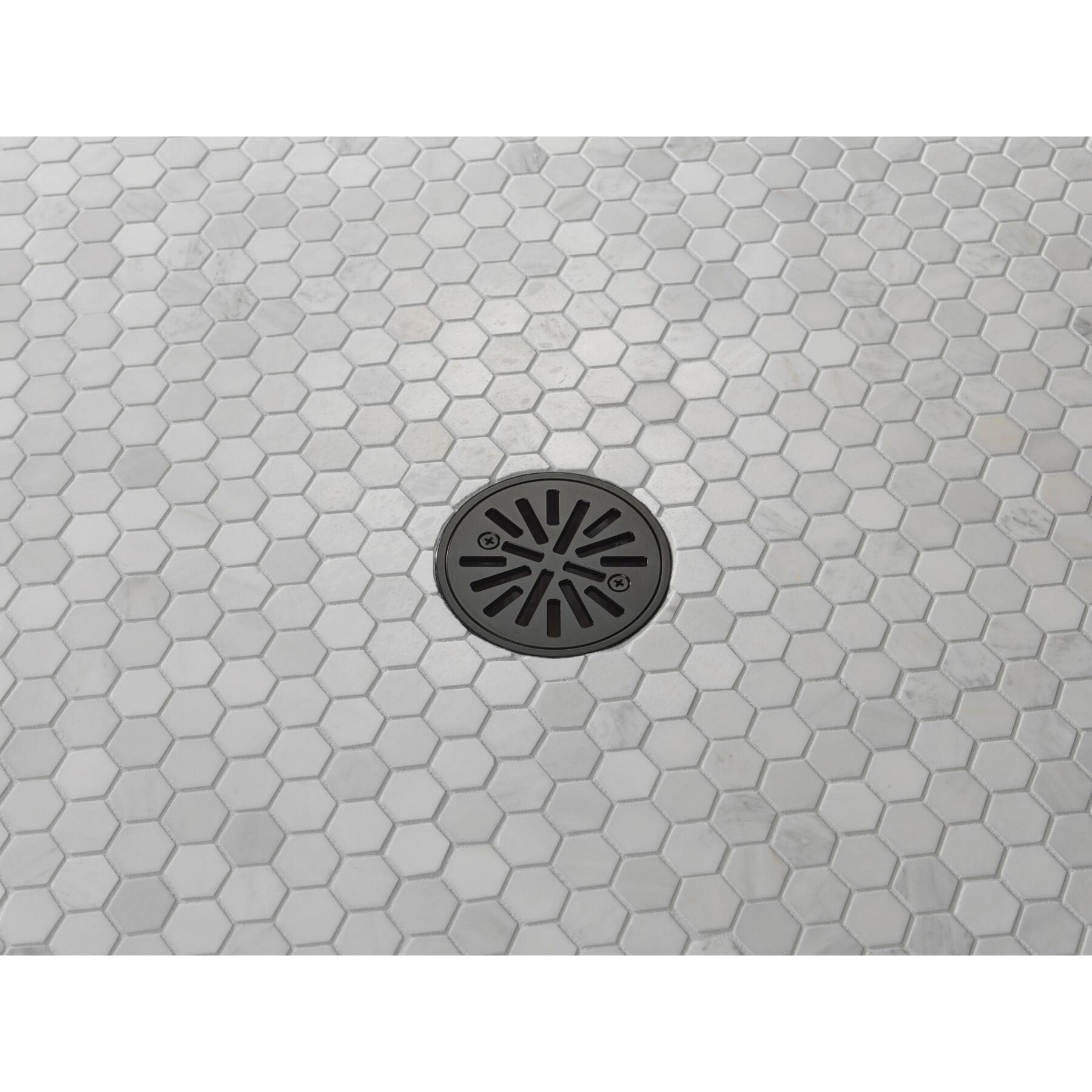 DELTA® DT061411-BL Tile-In Shower Drain, 4 in Nominal, Brass/PVC Drain, Matte Black, Import thumbnail 2