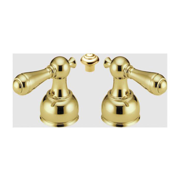 DELTA® H215PB Lever Handle Set, Metal, Brilliance® Polished Brass