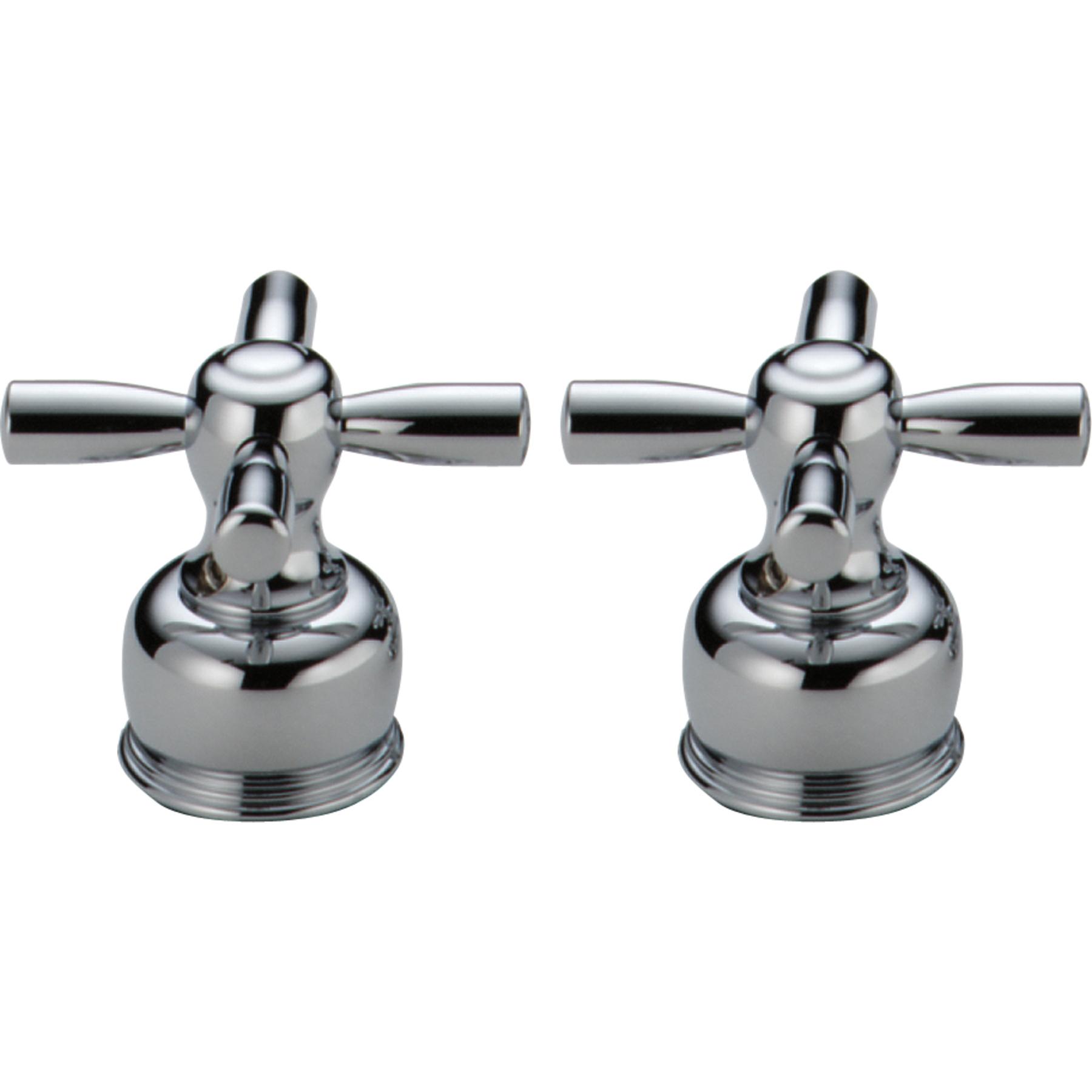 DELTA® H46 Cross Handle Set, Metal, Chrome