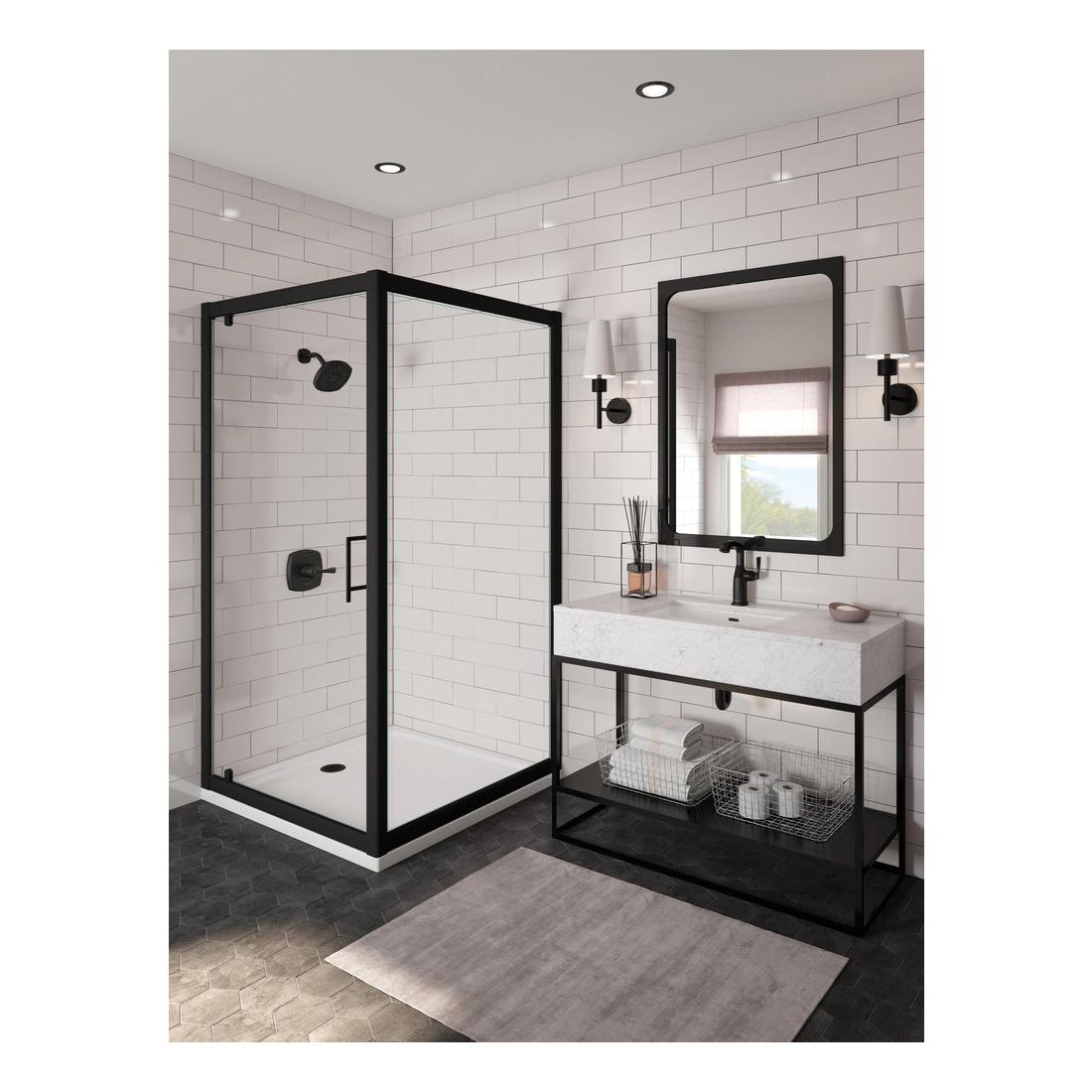 DELTA® Stryke™ H550BL Lever Handle, Zinc, Matte Black