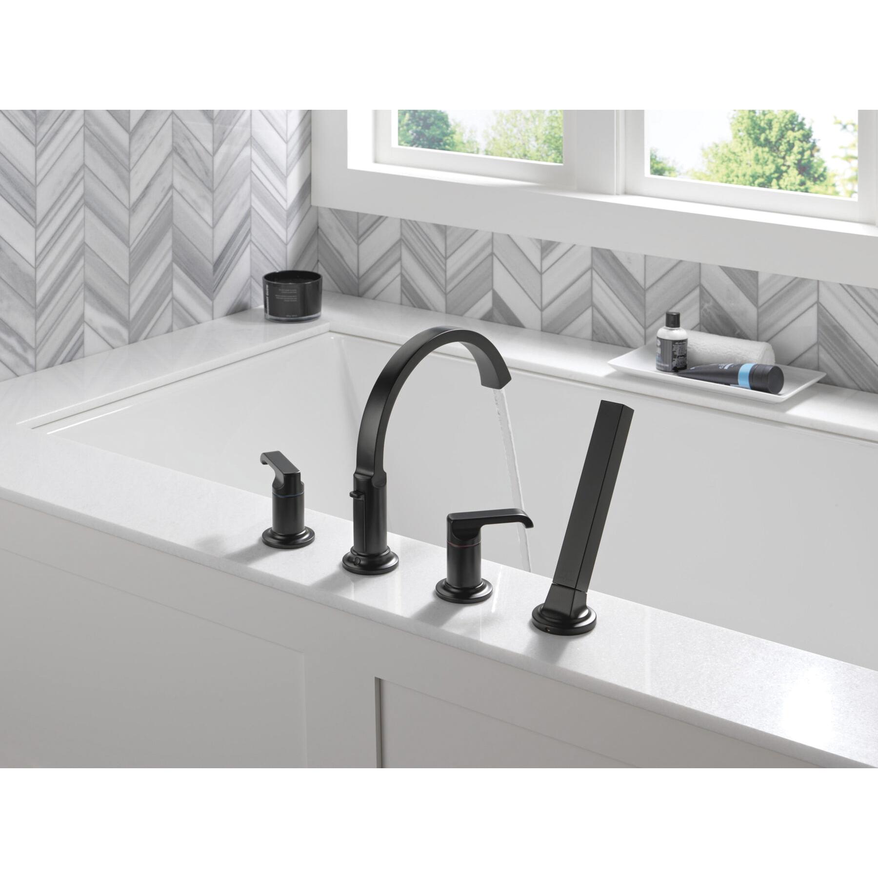 DELTA® H588BL Lever Handle, Zinc, Matte Black thumbnail 4