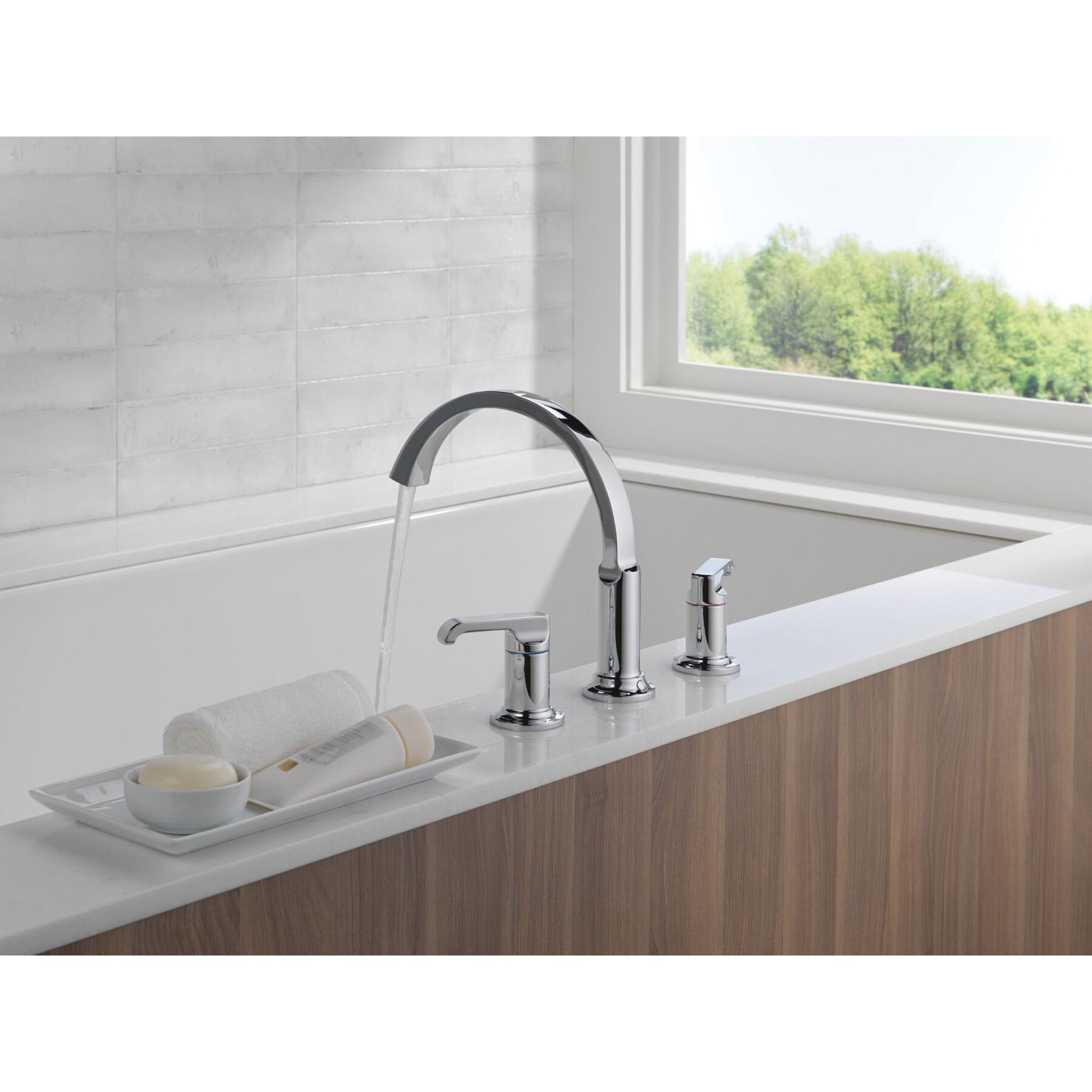 DELTA® H588-PR Lever Handle, Zinc, Lumicoat® Polished Chrome thumbnail 4