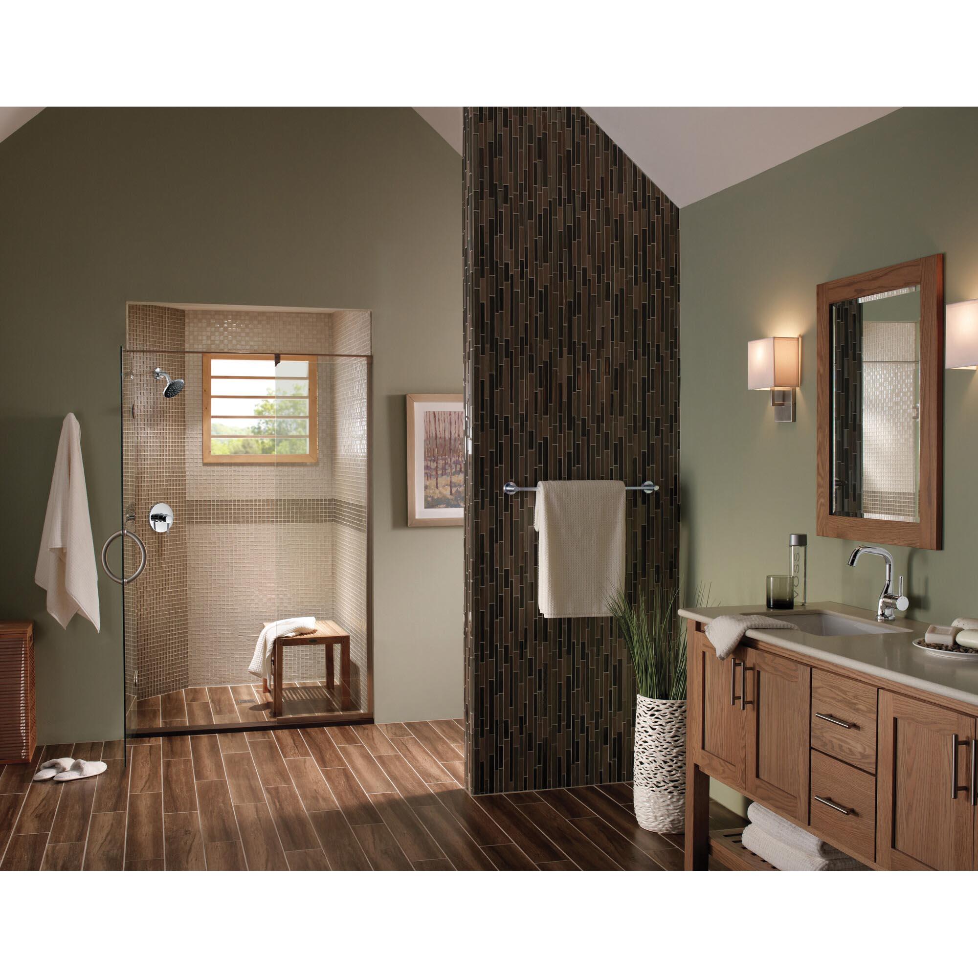 DELTA® Lilah® IAO20136 Robe Hook, 1-27/32 in L, 2-1/4 in W, 1-21/32 in H, Brass, Chrome