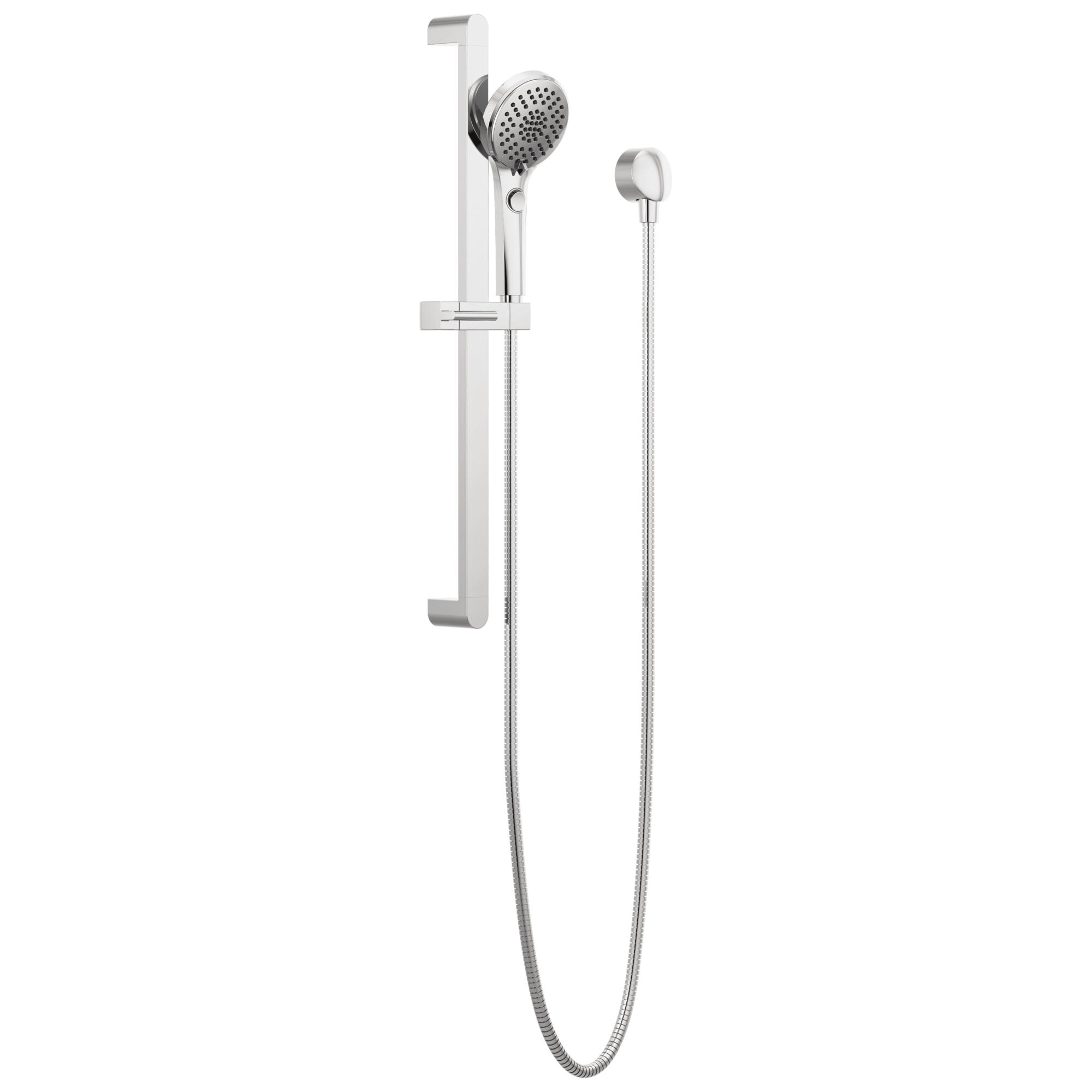 DELTA® Xander® P62419 Hand Shower, Full, Soft Spray, 1.5 gpm, 72 in L Hose, Chrome