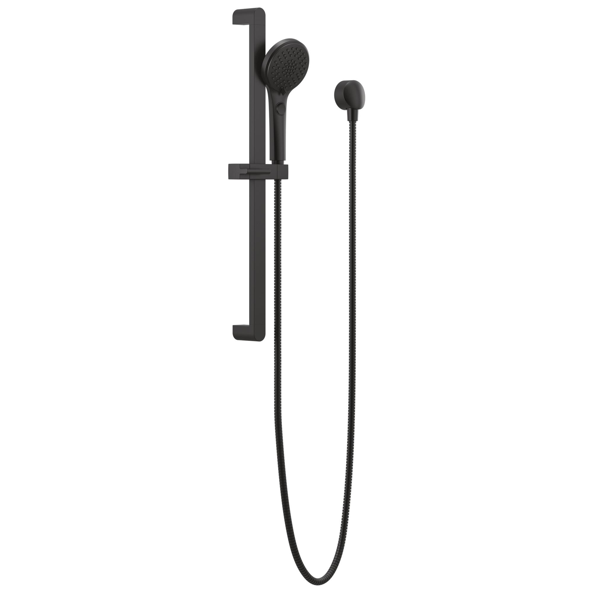DELTA® Xander® P62419-BL Hand Shower, Full, Soft Spray, 1.5 gpm, 72 in L Hose, Matte Black